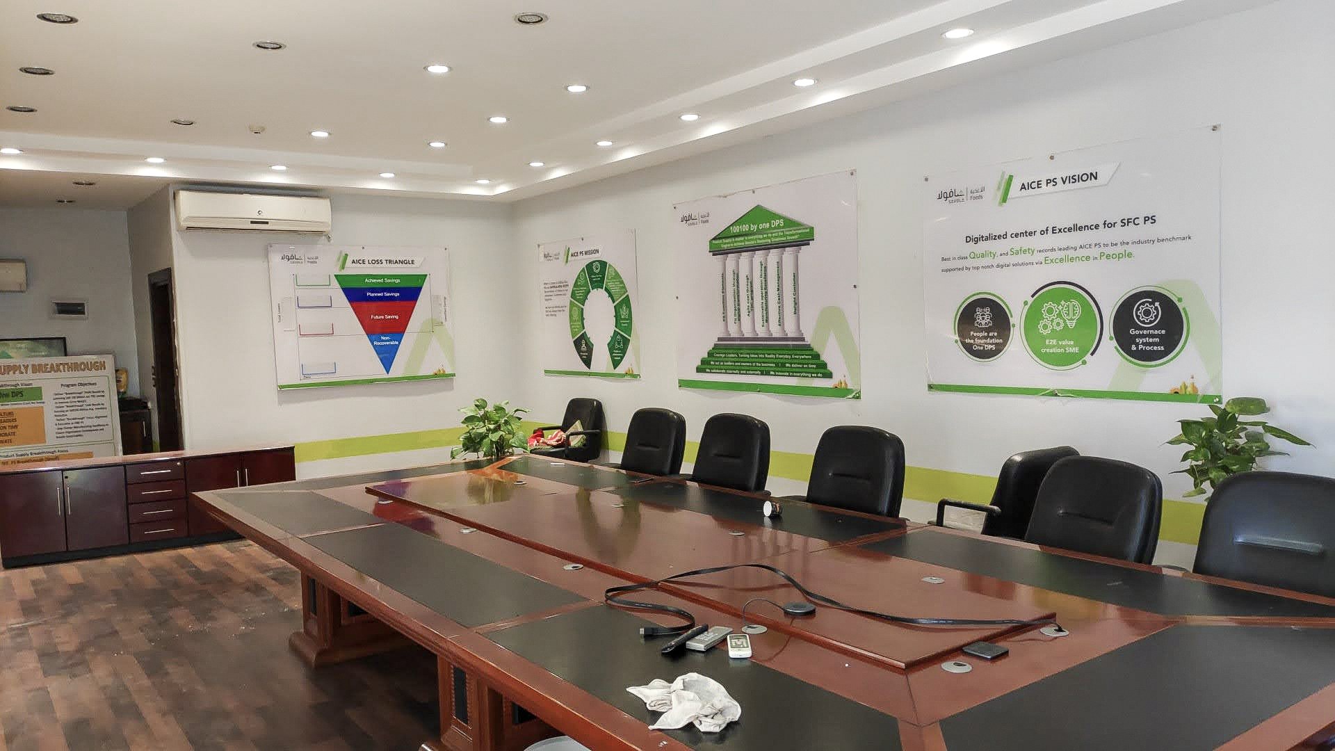 تجهيز قاعة اجتماعات وهوية داخلية